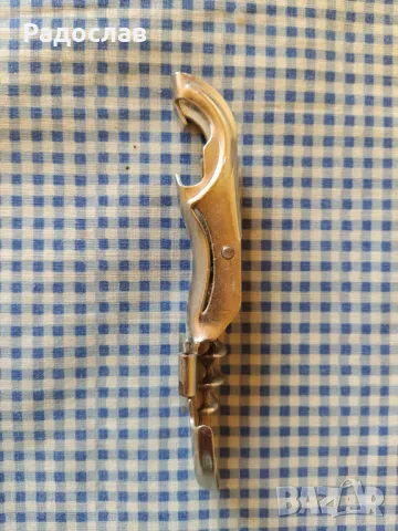 Български стар тирбушон Турист, снимка 3 - Прибори за хранене, готвене и сервиране - 49882963