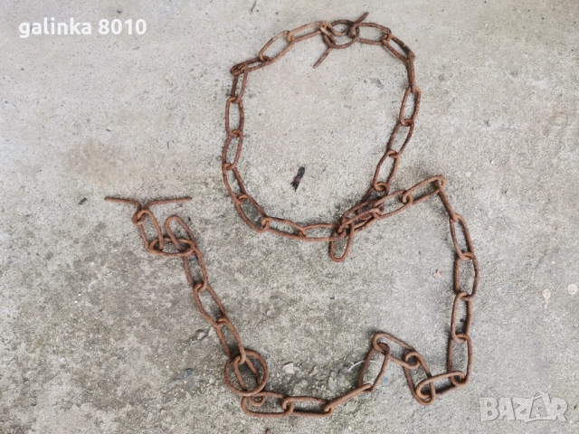 Стар синджир, снимка 2 - Антикварни и старинни предмети - 52836246