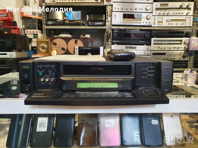 Записващо стерео видео SONY SLV-E90 Hi-Fi видеорекордер с дистанционно., снимка 3 - Плейъри, домашно кино, прожектори - 49721307