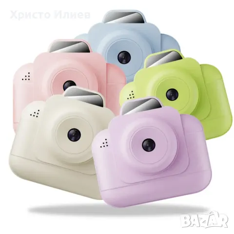 Детска камера с функция за печат Детски фотоапарат с дисплей за моментни снимки, снимка 4 - Друга електроника - 50280147