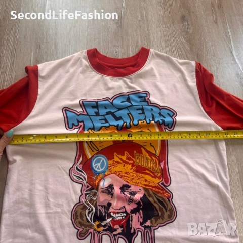 Тениска Burton Dryride Rare Face Melters с дълъг ръкав винтидж размер L, снимка 6 - Тениски - 52282913