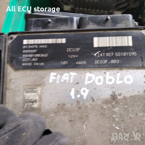  Компютър на двигател  FIAT DOBLO I 01-05 1.9 D , 55181595., снимка 1 - Части - 44979302