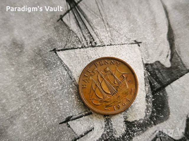 Монета - Великобритания - 1/2 (половин) пени | 1964г.