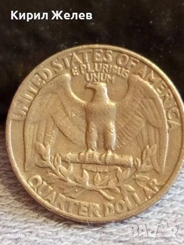 Три монети QUARTER DOLLARS UNITED STATES of AMERICA различни години 51801, снимка 5 - Нумизматика и бонистика - 52388541