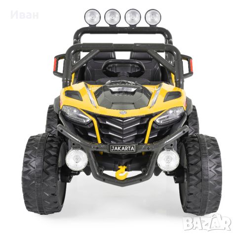 НОВО!Акумулаторно бъги/UTV 4x4 Jakarta Yellow с 12V батерия,USB, снимка 2 - Електрически играчки - 46565466