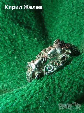 ФИГУРАЛЕН СРЕБЪРЕН ПРЪСТЕН ОВНИ СРЕБРО ВИСОКА ПРОБА РЪЧНА ХУДОЖЕСТВЕНА МАЙСТОРСКА ИЗРАБОТКА 47938, снимка 17 - Антикварни и старинни предмети - 49351728