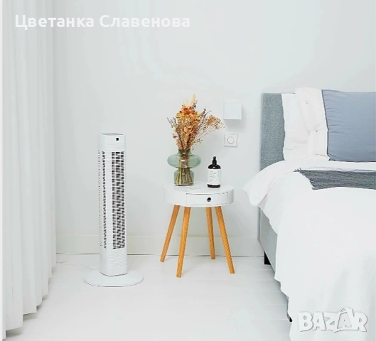 Вентилатор кула Princess,3 скорости, 3 режима, осцилация 80°, 8-часов таймер