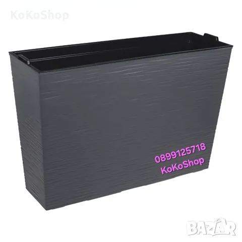 Висока кашпа-55x18x36 см./правоъгълна кашпа/висока правоъгълна кашпа, снимка 2 - Саксии и кашпи - 50250461