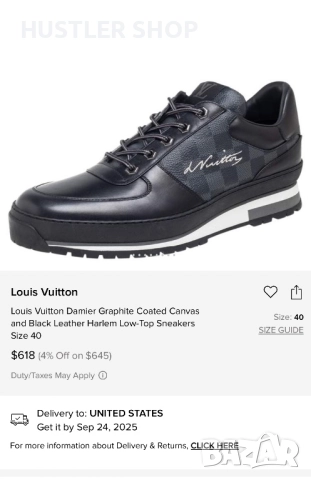 Сникърси LOUIS VUITTON.Номер 41, снимка 10 - Спортни обувки - 51775416