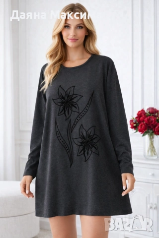 Блузон кашмир 2/3ХЛ 💜 8€/ 15,65 лв, снимка 2 - Туники - 53308106