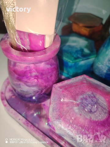 ✨ Ръчно изработен комплект от епоксидна смола ✨, снимка 3 - Декорация за дома - 51699076