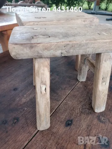 Стара дървена синия/софра/паралия, снимка 4 - Антикварни и старинни предмети - 50418715