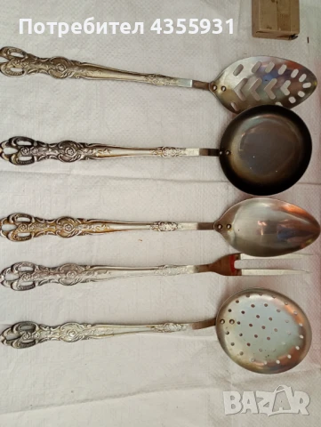 старинни немски прибори за сервиране хранене стари прибори антикварни прибори , снимка 9 - Антикварни и старинни предмети - 50744295