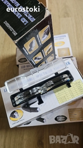 Лупа очила с LED светлина за работа отблизо, USB акумулаторна лупа за глава, снимка 9 - Други инструменти - 52484597