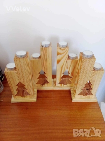 Коледни дървени декорации , снимка 5 - Декорация за дома - 52356142