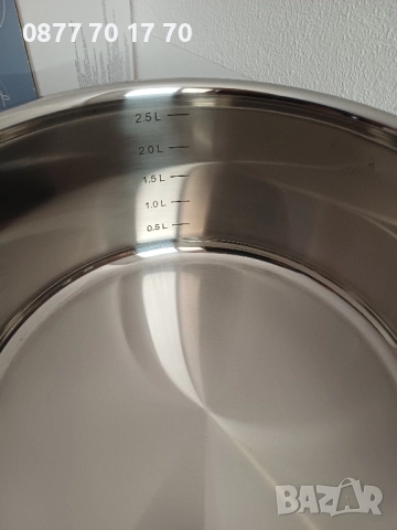 Чисто нова тенджера 20 см. 2.5 л, снимка 8 - Съдове за готвене - 52436120