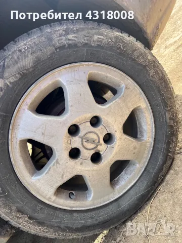 Джанти с зимни гуми 15-ки от зафира , снимка 3 - Гуми и джанти - 49495581