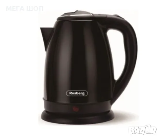 Електрическа кана Rosberg, 1500W, 1 л., Корпус неръжд. стомана, S/S,2 ГОДИНИ ГАРАНЦИЯ, снимка 3 - Кани - 49988427