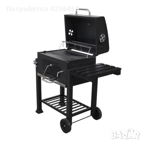 Барбекю на дървени въглища с чугунена плоча 113x45.5x100 см, снимка 8 - Барбекюта - 52267482