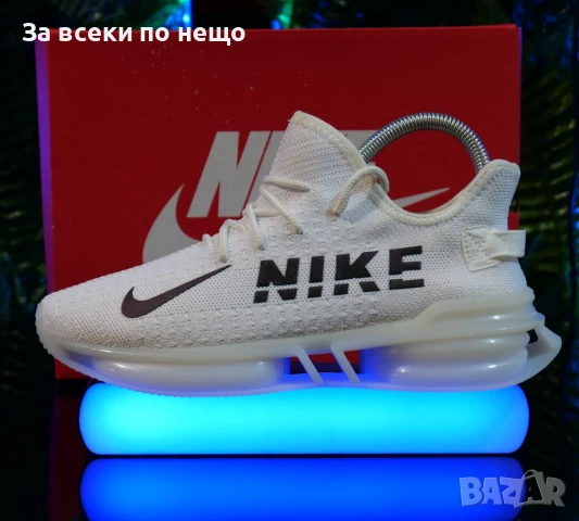 Nike Код 5239 Мъжки Бели Маратонки С Кутия👟Мъжки Спортни Обувки В Бял Цвят Найк Код SM-10