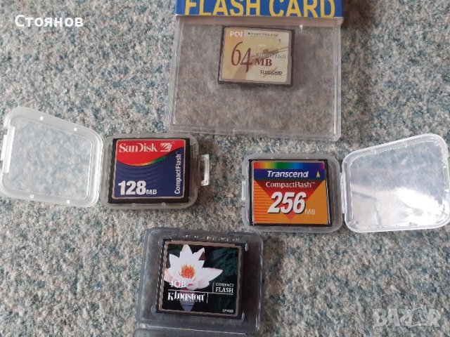  Compact Flash карти и четец за тях.Canon,Nikon,Kodak,SanDisk, снимка 2 - Карти памет - 21765152