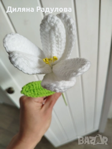 Плетени цветя, снимка 8 - Декорация за дома - 54291356