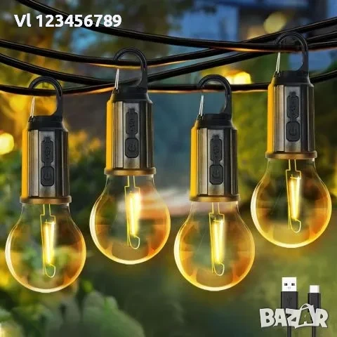 Акумулаторна LED къмпинг лампа за палатка, снимка 4 - Къмпинг осветление - 54003819