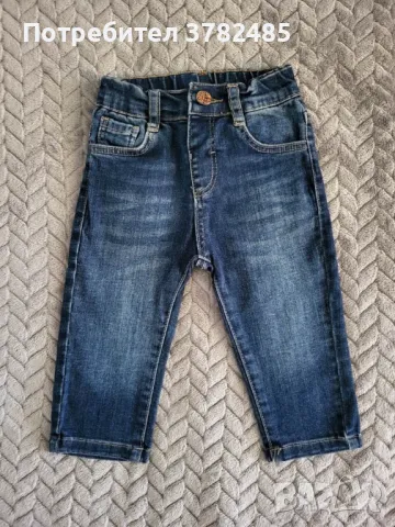 Детски/Бебешки Дънки - 9-12 Месеца - Ръст 80см - Чисто Нови Елегантни, снимка 3 - Бебешки дънки - 50178277