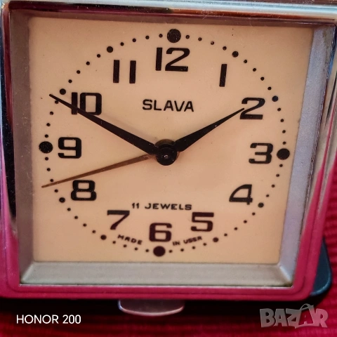 Туристически часовник Слава, СССР. , снимка 2 - Антикварни и старинни предмети - 54080822