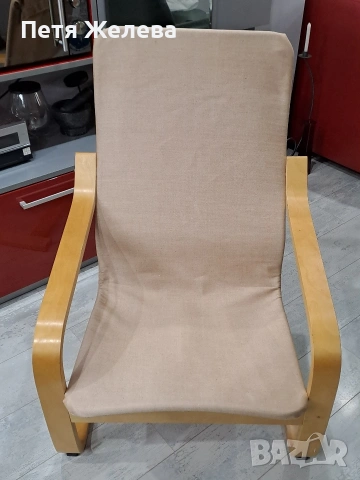 Люлеещ стол -фотьойл (POANG кресло), снимка 4 - Столове - 53629572