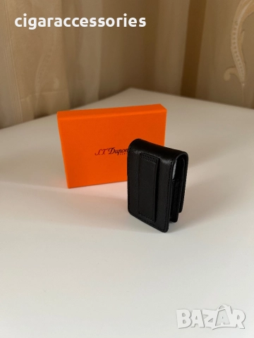 S.T. Dupont Ligne 2 – оригинален кожен калъф за запалка, снимка 3 - Табакери - 52455416