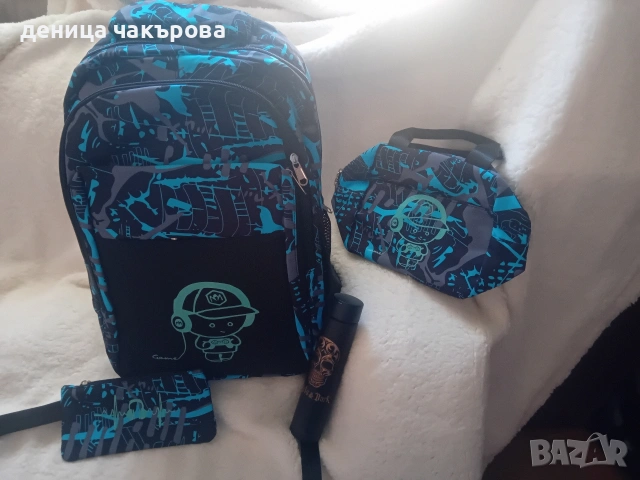 Ергономична ученическа раница за ГЕЙМЪРИ (само 650гр!) + ПОДАРЪК Бутилка 🎁🎮