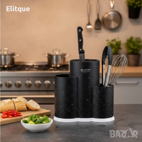 Поставка за кухненски прибори и ножове 3 в 1 Edenberg EB-5106, снимка 5 - Прибори за хранене, готвене и сервиране - 53389343