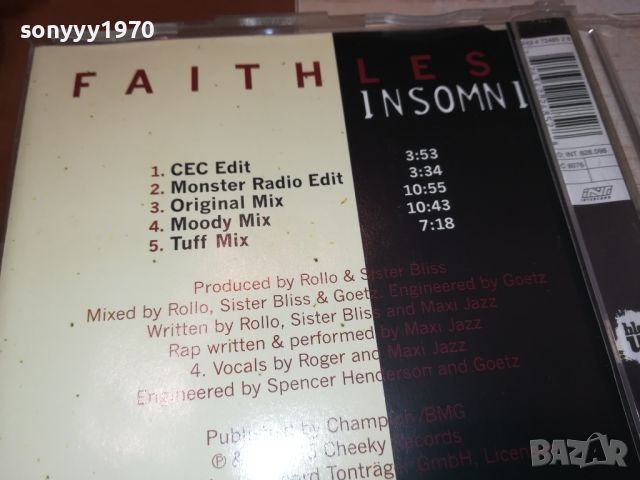 FAITHLESS CD-ВНОС GERMANY  1307242000, снимка 12 - CD дискове - 46571235