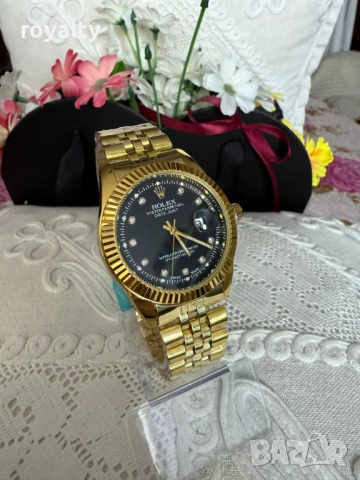 Rolex Нов Мъжки Часовник с Кварцов Механизъм Ролекс 