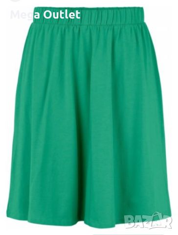 Къса пола в зелен цвят, бранд Pieces ,Simply Green