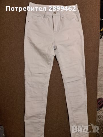 Бял панталон размер С , снимка 2 - Панталони - 45325704