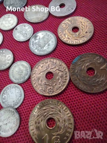 Лот монети Нидерландска Индия- много сребро, снимка 5 - Нумизматика и бонистика - 46409433