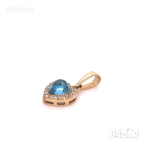 Златен медальон 1,02гр. 14кр. проба:585 модел:32755-2, снимка 2 - Колиета, медальони, синджири - 51014552