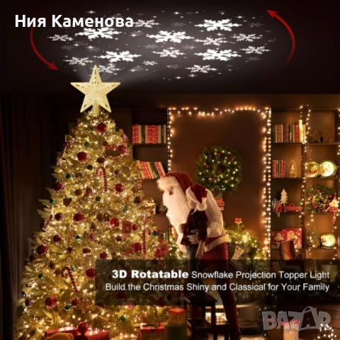 3D прожектор за Елха 6 Визии - Звезда ТОП ПРОДУКТ ЗА 2025, снимка 9 - Декорация за дома - 52698482