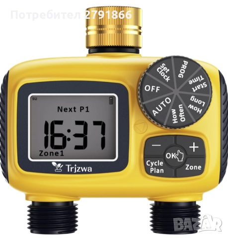 Нов комплект за капково с двупортов таймер 2025 г. с три независими програми с 3 вида капкови дюзи, снимка 14 - Напояване - 52259102