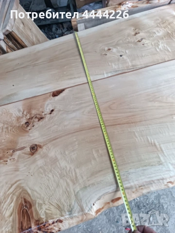 Масивна дървена маса с пейки – ръчна изработка, естествено дърво, снимка 3 - Маси - 54172152