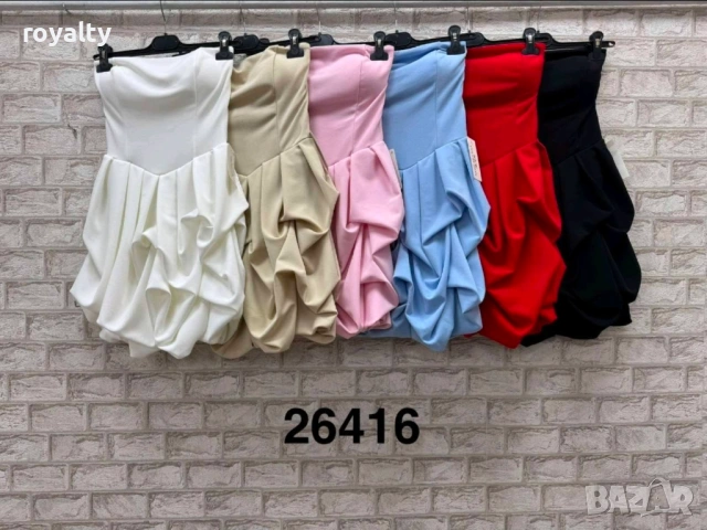 Нови Къси Дамски Рокли Различни Цветове 