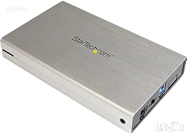 StarTech.com 3,5-инчов сребрист алуминиев USB 3.0 външен SATA III SSD / HDD, снимка 1 - Друга електроника - 48254141