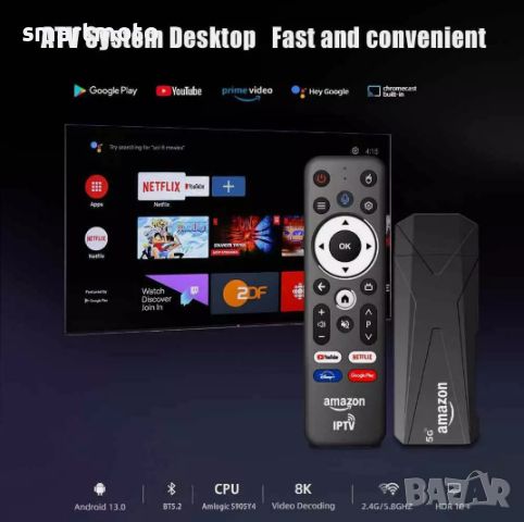 Тв бокс Amazon fire tv stick 10k HD Streaming 6R Plus, снимка 4 - Приемници и антени - 46135691