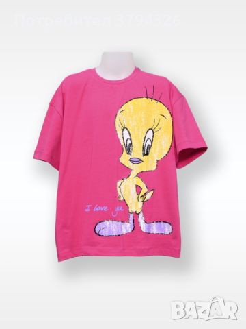 Тениска за момиче CEGISA, снимка 1 - Детски тениски и потници - 46447618