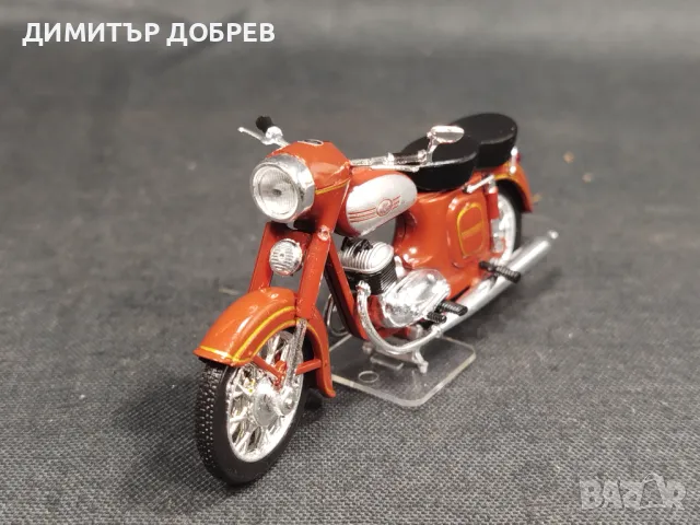 1/24 МАЩАБЕН МОДЕЛ МОТОЦИКЛЕТ МОТОР JAWA 354-04, снимка 3 - Колекции - 48154359