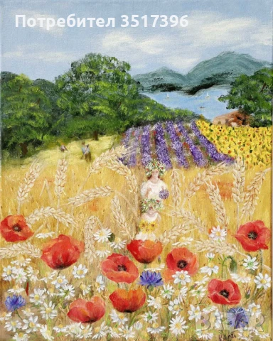 Лято - Късче ЛЯТО-маслена живопис / Summer - A piece of SUMMER-oil painting