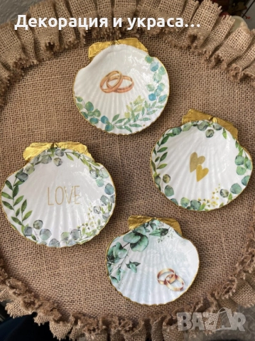 Сватбена поставка за халки , снимка 3 - Декорация - 52650103