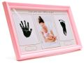 Рамка за снимка на бебе с отпечатъци розова, снимка 2